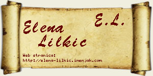 Elena Lilkić vizit kartica